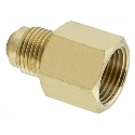 Anderson Metals 754046-0604 3/8 in x 1/4 in Flare x FNPT Brass 45 deg Flared Tube Coupling