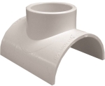 Normandy Products Company V-1204 1-1/2 in x 4 in Hub x S&D Pipe PVC Saddle Tee