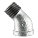 LDR STZ 311 SE45-12 1/2 in Iron Galvanized Standard 45 deg Street Elbow