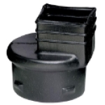 Advanced Drainage Systems ADS® 0465AA 3 x 4 in, Barb x Female Connection Polyethylene Downspout Adapter