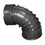 Advanced Drainage Systems ADS® 0490AA 4 in Hub Polyethylene 90 deg Snap Elbow