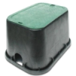 NDS 113BC Black/Green 12-1/4 in 21 in Valve Box & Cover