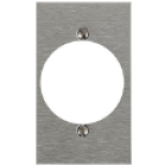 Leviton® 003-84028-000 4-1/2 in 1 Gang Silver 430 Stainless Steel Device Mount Power Receptacle Wallplate