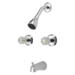 Mueller Industries B&K™ 222-212 1.8 gpm 2 Handle Tub & Shower Faucet