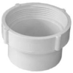 Normandy Products Company V-1903 3 in Spigot x FPT White Fitting Cleanout