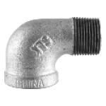 LDR STZ 311 SE90-12 1/2 in Iron Galvanized Standard 90 deg Street Elbow