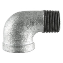 LDR STZ 311 BSE90-1 1 in Iron Galvanized Standard 90 deg Street Elbow