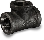 LDR STZ 310 T-114 1-1/4 in Iron Black Pipe Tee