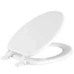 Bemis 1400TTAWHITE Elongated White Closed Toilet Seat