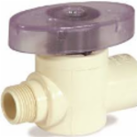 Spears 7422CM-073 1/2 in x 3/8 in Compression x MNPT Plastic Straight Stop Valve