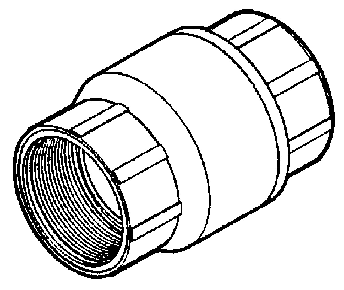 NDS 1001-121-1/4 1-1/4 in IPS FPT PVC Spring Check Valve