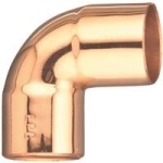 Elkhart Prod Corp 107CX100 1 in Copper x Copper Copper 90 deg Copper Elbow