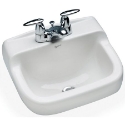 Mansfield China 1613NS-WHT 13-1/4 in x 8 in 1-1/4 in 4 in Compact Bathroom Sink