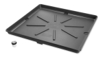 CAMCO 20754 Polypropylene Graphite 30 in W x 32 in L Washing Machine Drain Pan