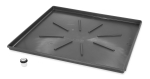 CAMCO 20783 Plastic Graphite 30-1/2 in W x 34-1/2 in L (Outside) 29 in W x 33 in L (inside) Washing Machine Drain Pan