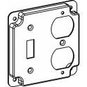 Orbit® 4412 7 cu 2 Gangs Galvanized 16 ga Sheet Steel Square Duplex Receptacle Box Cover