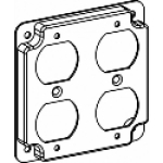 Orbit® 4422 7 cu 2 Gangs Galvanized 16 ga Sheet Steel Square Duplex Receptacle Box Cover