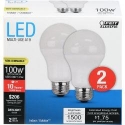 Feit Electric A1600/850/10KLED/2 120 V 15 W 1500 Lumens E26 Medium Daylight General Purpose LED Light Bulb