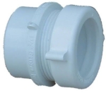 Charlotte Pipe PVC 00103P 0800HA 1-1/2 in x 1-1/2 in Spigot x Slip PVC DWV Trap Adapter