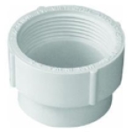 Charlotte Pipe PVC 00105 1000HA 3 in Spigot x FIP PVC DWV Cleanout Adapter