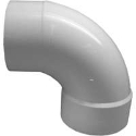 Charlotte Pipe PVC 00302 1600HA 6 in Spigot x Hub PVC 90 deg DWV Street Elbow