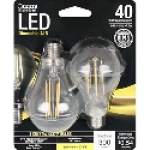 Feit Electric BPA1540C/827/LED/2 120 V 4.5 W 300 Lumens E12 Candelabra Soft White General Purpose LED Light Bulb