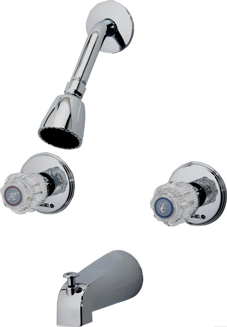 Mueller Industries B&K™ 222-217 1.8 gpm 2 Handle Shower Faucet