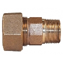 Legend Valve 313-144NL 3/4 in Compression x MNPT Bronze Lead-Free Pipe Coupling