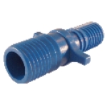 APOLLO ABTC134 1 in. x 3/4 in. Barb Insert Blue Twister Polypropylene Coupling Fitting