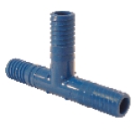 APOLLO ABTT12 1/2 in. Barb Insert Blue Twister Polypropylene Tee Fitting