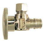 Mosack Group APOLLO EPXVA1238C 1/2 in x 3/8 in Pex x Compression Brass Angle Supply Stop Valve