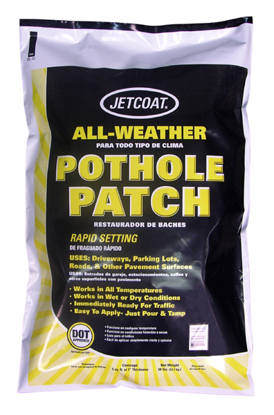 JETCOAT ® 23753X50LB 50 lb Bag Black Liquid/Solid Mix Pothole Patch