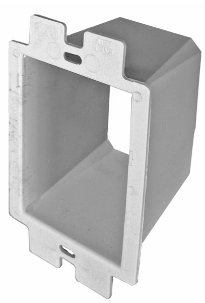 CANTEX® EZSO-EXT EZ BOX® Series 3.28 in 1/2 in 1 Gang Gray PVC EZ Retainer Mount Old Work Extender Outlet Box