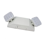 Howard® HL0202L-W 120/277 V 0.022/0.01 A 5.4 W Wedge White Adjustable Emergency Light