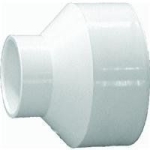 Charlotte Pipe PVC 00102 0600HA 2 in x 1-1/2 in Hub PVC DWV Increaser/Reducer Coupling