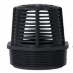 American Granby 1800-10 100 MIPT IPS Black Round Strainer Foot Valve Screen