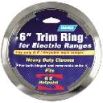 CAMCO 00303 Chrome 6 in Metal or PocelainPan GE/Hotpoint Electric Ranges Bilingual Electric Trim Ring