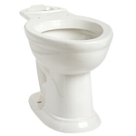 Mansfield China 130-WHT 12 in White 1.6 Siphon Jet Toilet Bowl