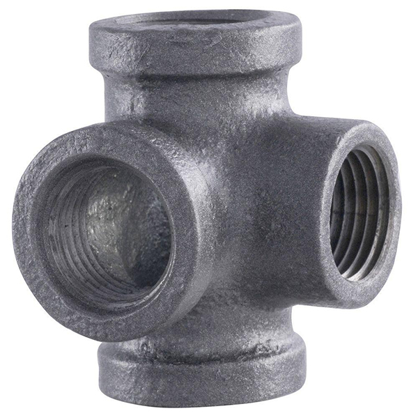 LDR STZ 310 SOT-38 3/8 in Iron Black Side outlet Pipe Tee