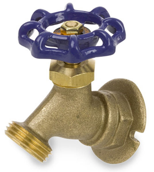 Smith-Cooper International SCI® 0190115G 1/2 in Wheel Handle Cast Brass Flanged Sillcock