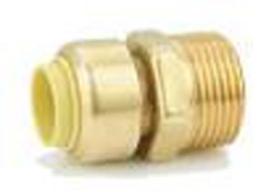 American Granby BPRMA3/4X1/2NL 3/4 in x 1/2 in Push Fit x FNPT Forged Nl Brass Male Adapter