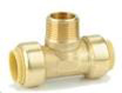 American Granby BPMT1/2NL 1/2 in FIT Brass Pipe Tee