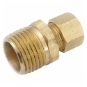 Anderson Metals 750068-0402 1/4 in x 1/8 in Compression x MPT 200 psi Pipe Connector