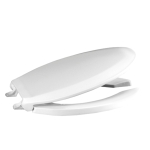 Centoco 820STSFE-001 Elongated White Closed Heavy Duty Toilet Seat