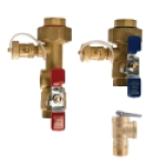 Watts Regulator Comp 0120008 3/4 in Union Joint to Union Female Threaded Lead-Free Cast Copper Silicon Alloy Tankless Water Heater Valve Set