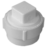 Charlotte Pipe PVC 00105X 0800HA 2 in Spigot x FIP PVC DW 10A DWV Cleanout Adapter