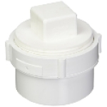 Charlotte Pipe PVC 00105X 1000HA 3 in Spigot x FIP PVC DW 10A DWV Cleanout Adapter