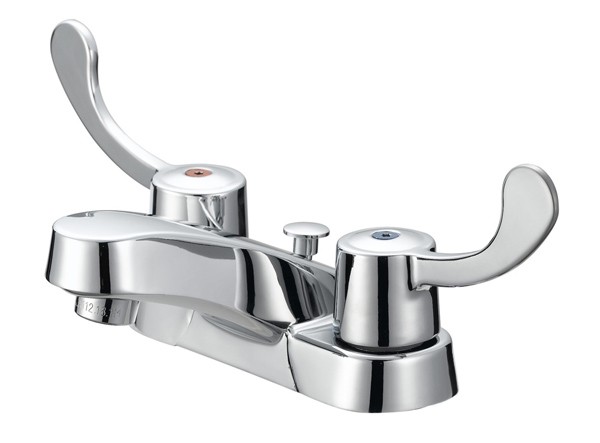 Mueller Industries B&K™ 222-312H 1.2 gpm 2 Handle Square Base Lavatory Faucet