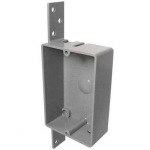 CANTEX® EZ08SB EZ BOX® Series 8 cu-in 3.563 in 1/2 in 1 Gang Bracket Shallow Mount Low Voltage Nail-On New Work Outlet Box