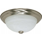 SATCO® NUVO® 60/6000 120 V 60 W Medium Indoor Traditional Flush Mount Ceiling Fixture